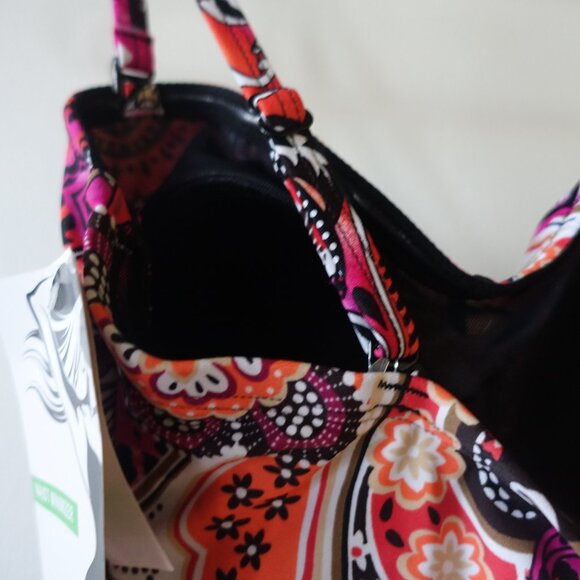 Christina tankini twist-front tummy ruched paisley print swimwear swim 6 XS - Picture 13 of 15